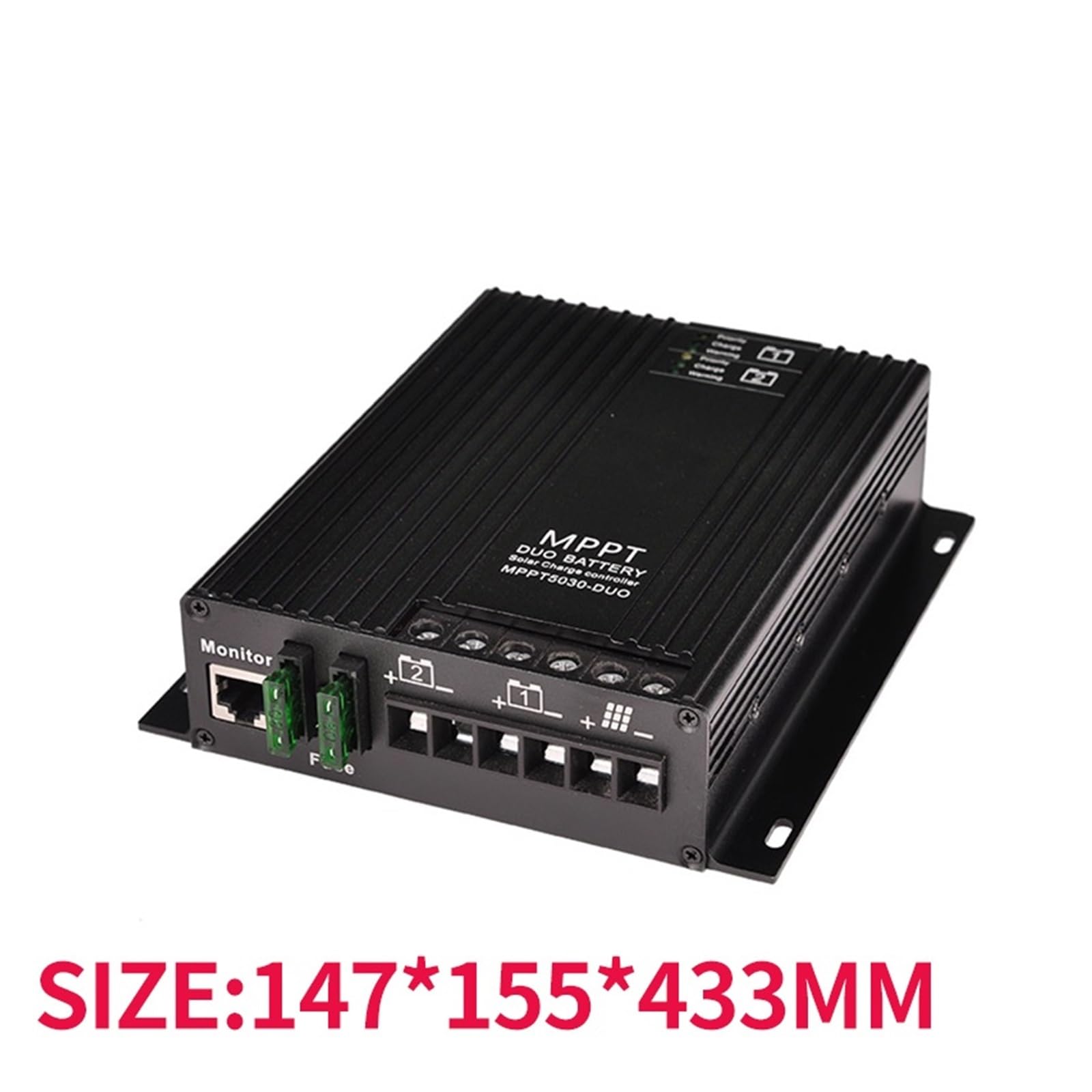 Kontroler MPPT 30A Obsługa Aplikacji Bluetooth LCD 12 V/24 V Dla Akumulatora Litowo-ołowiowego Z Podwójną Baterią Sterownik Ładowarki Słonecznej(30A controller BT)