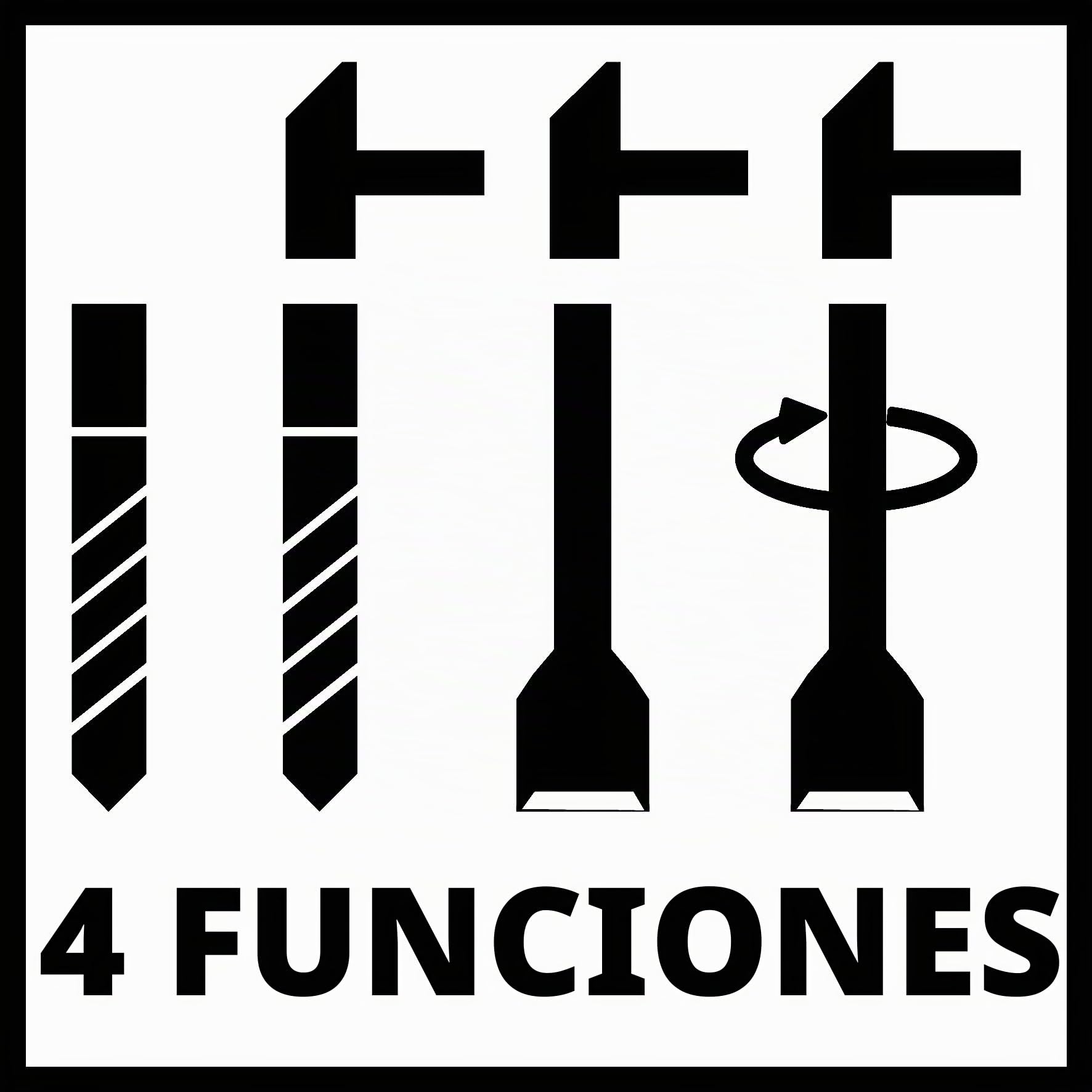 Einhell Martillo perforador TC-RH 800 4F(800 W, 2,6 julios, taladrar con percutor+ cincelar con/sin fijación, mecanismo de impacto neumático, SDS-Plus,funcionamiento continuo)