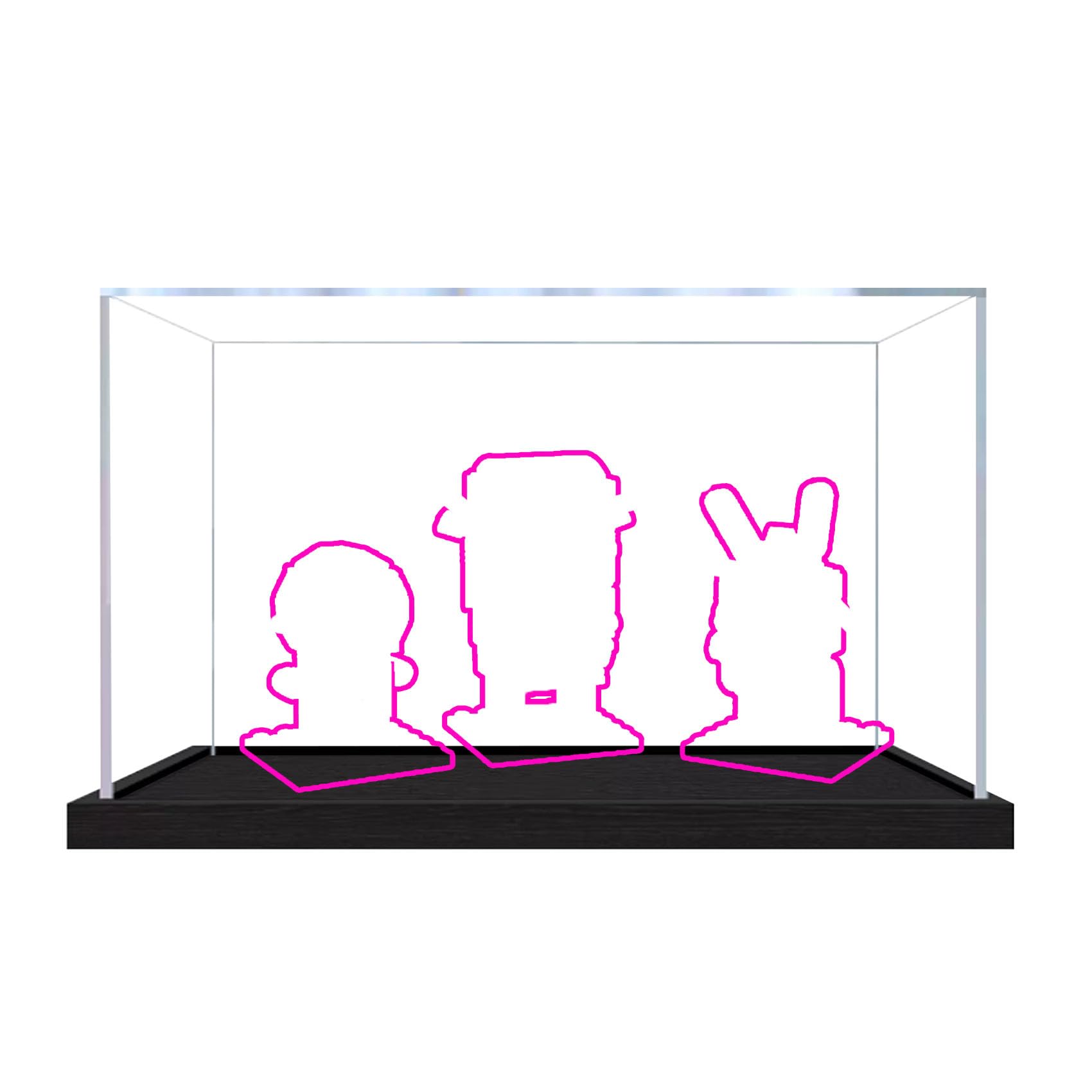 Acrylic Display Case for Le-go 40923 Model, Dustproof Display Box (display box only) (StyleA 3mm)