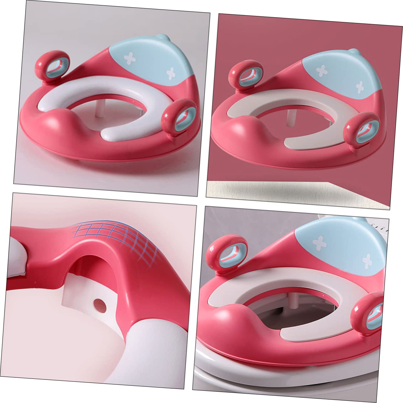 Asiento de Entrenamiento Antideslizante para Inodoro Reductor Wc para Manijas Adaptador de Baño y Cómodo para Entrenamiento de Orinal para Aprendizaje