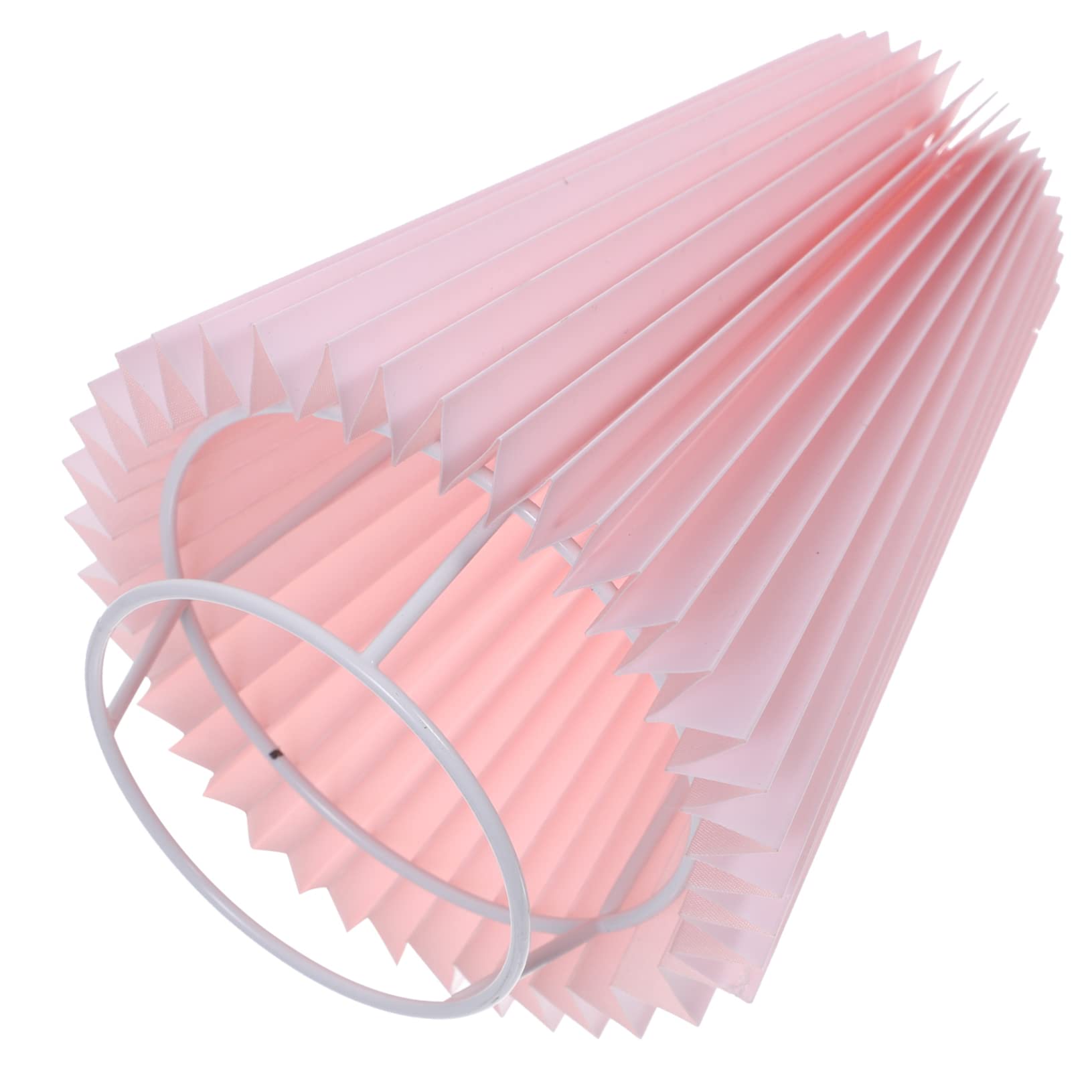 IWOWHERO Pleated Lampshade for Table Light Pink Light Cover for Lampshade Home Lamp Shade Decor