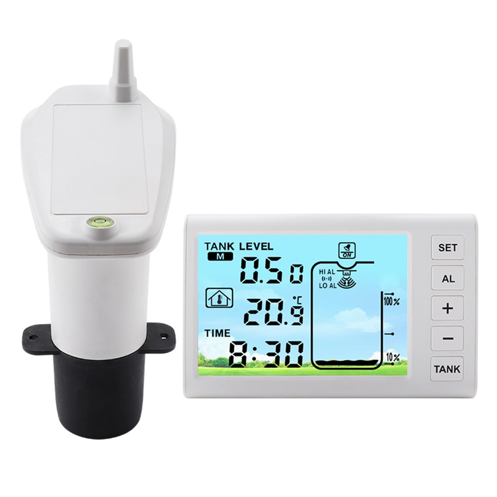 Kalttoy Water Detector Transmitter Receiver Water Liquid Depth Meter Detector With Temperature Measurement Meter