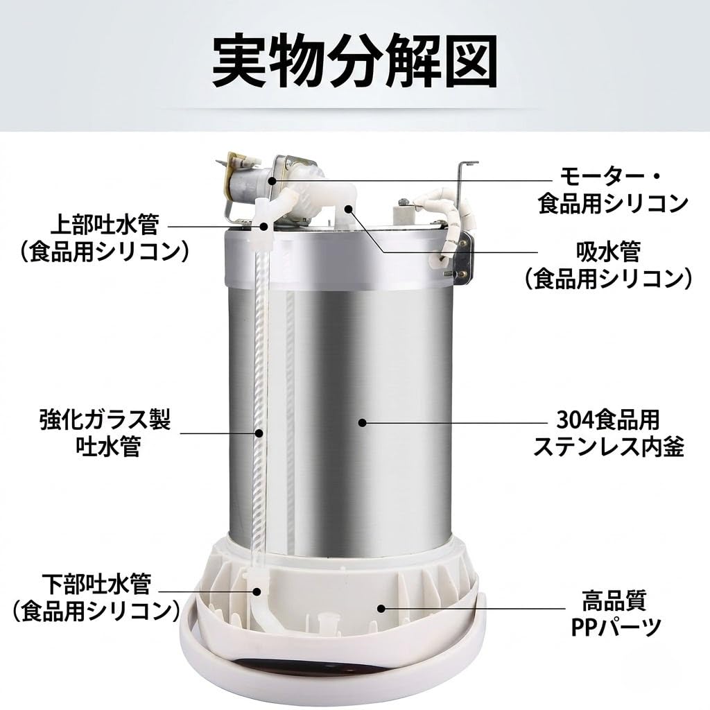 Amazon | Qtrz 電気ポット 5.8L 家庭用 全自動 大容量 空焚き防止