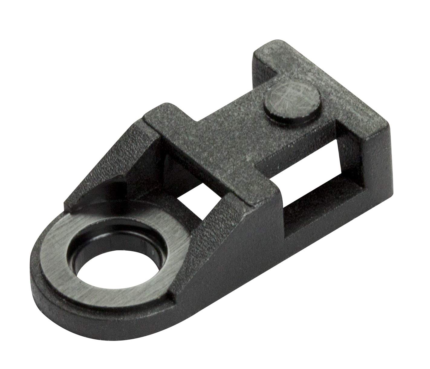 Ukcable-Ties Black Cable Tie Eyelets Bases Screw Mount Saddle 4.8Mm - Pack Of 25