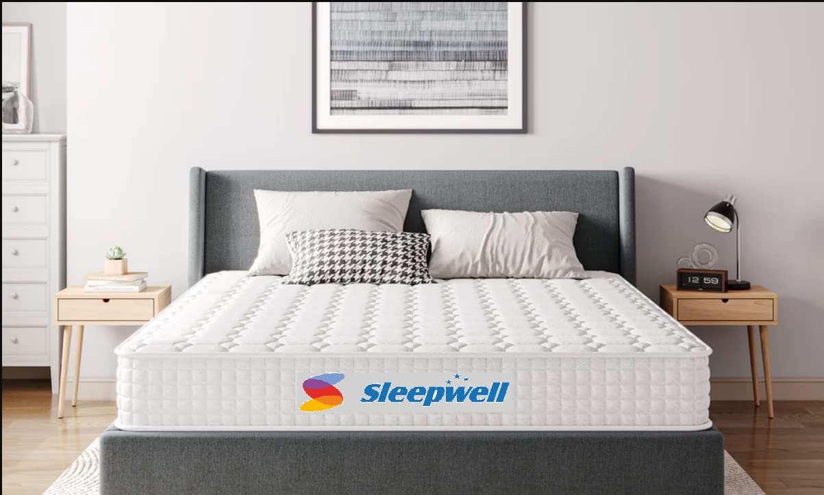 SleepwellInfinity Impression Memory Foam And Luxury Hybrid Pocket Spring Mattress, (200L x 200W x 30H cm)