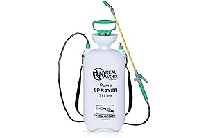 RealWork 3-Gallon Handheld Pump Sprayer for Versatile Gardening Tasks