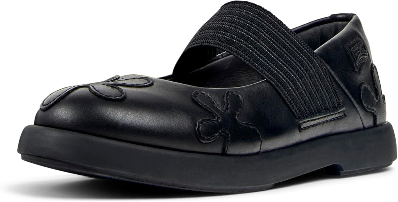 Camper Kids Baby Girls Mary Jane, Black 002 TWS, 8 Infant