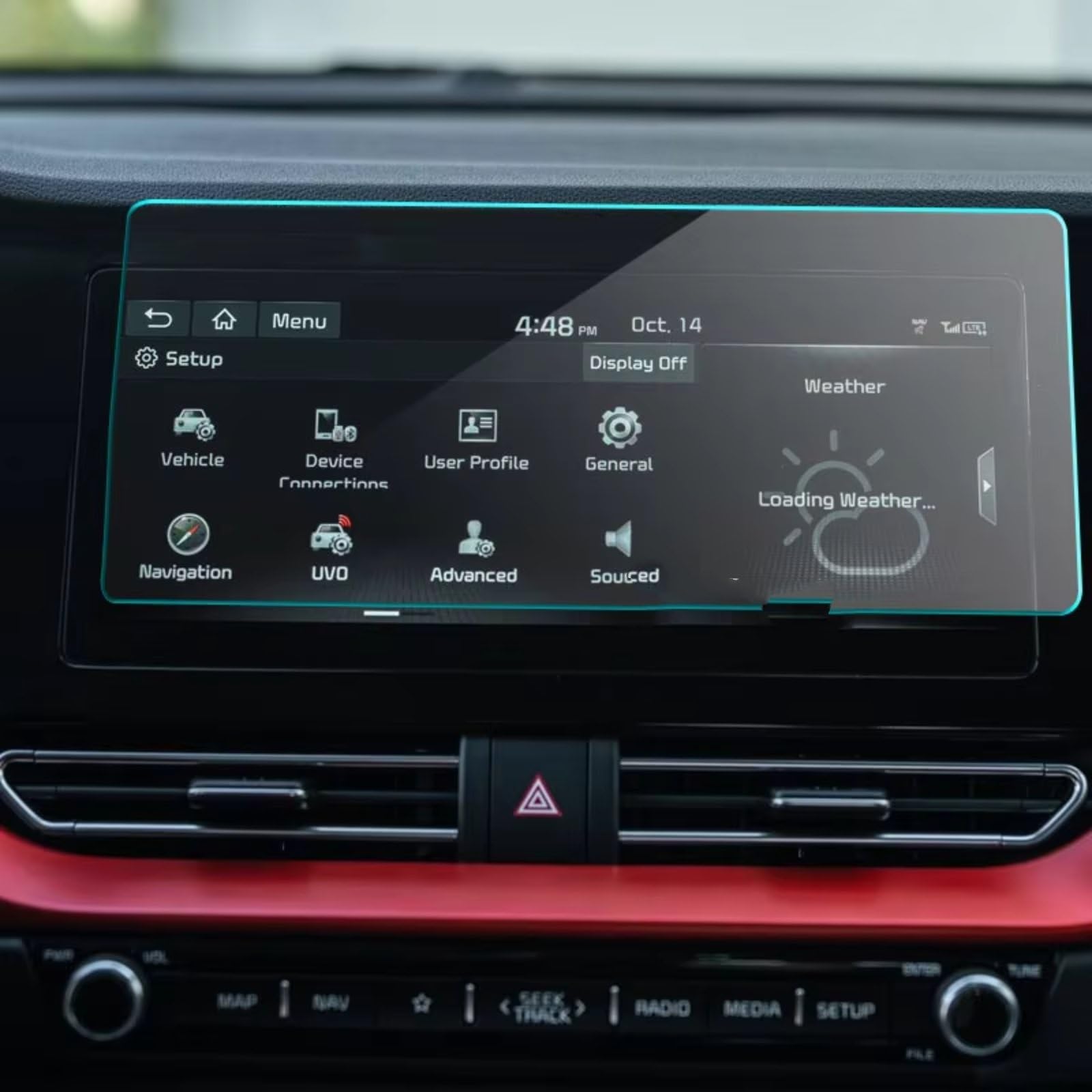 Pellicola Protettiva per Schermo Auto per Kia NIRO 2020 2021, 1 Pezzo, in Vetro temperato, per navigatore Auto, Accessori per Interni Auto.
