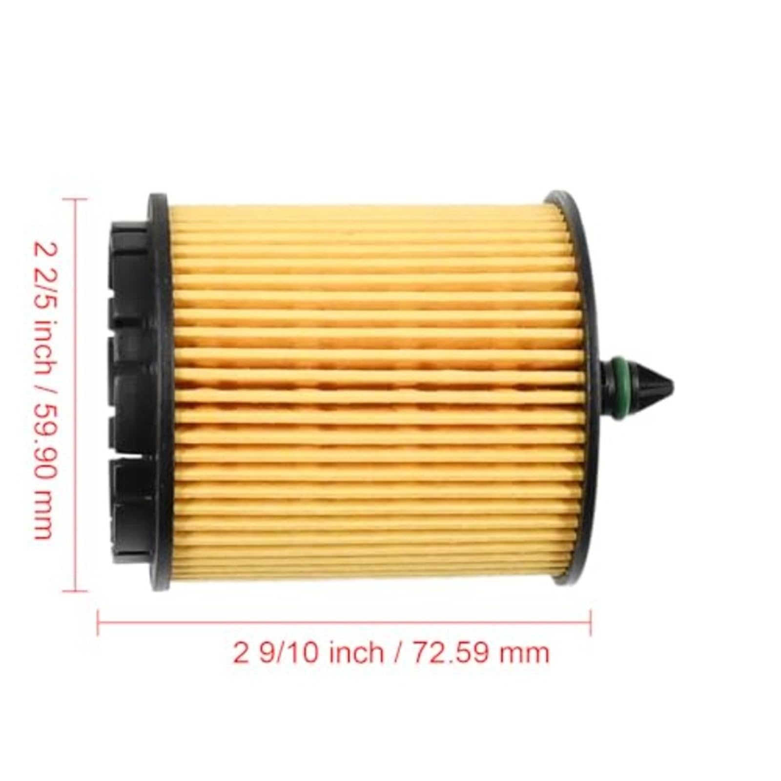 Ölfilter Kompatibel Mit Buick Regal E2 2008-2017, LaCrosse GMX140 | Kompatibel Mit Buick LaCrosse GMX140 2010-2016(2pcs)