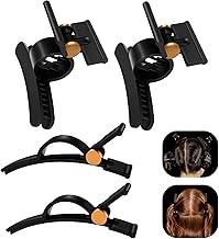 Lot de 4 pinces à cheveux dorées pour sèche-cheveux Dyson Airwrap, 2 larges pinces à cheveux et 2 poignées antidérapantes