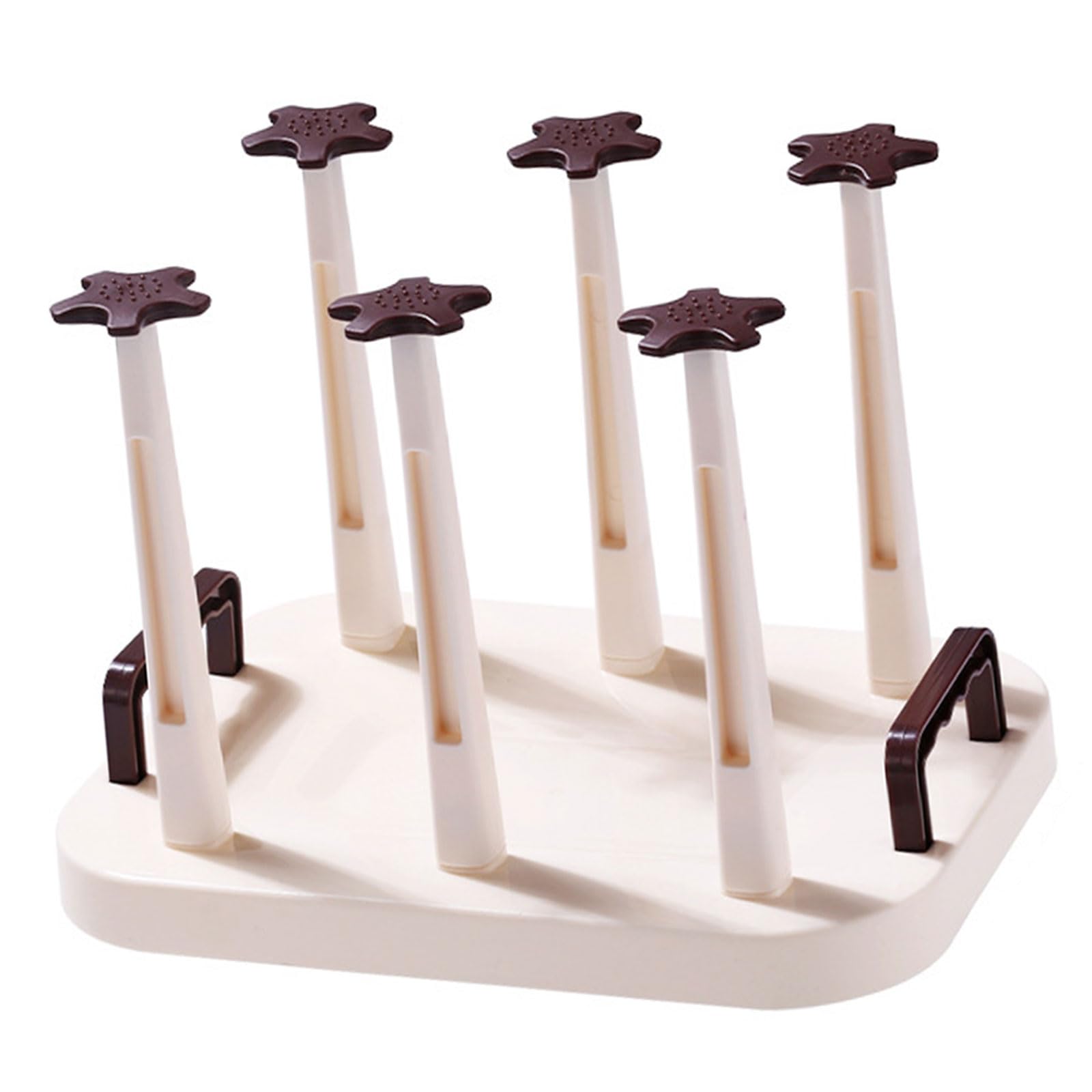 Jiingekk A Quick Drainage Cup Rack Large Capacity Upside Down Teas Cups Holder Saving Space Glass Drainer Enduring Detachable Saving Space Glass Drainer