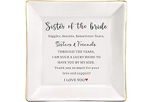 Sentimental Ceramic Ring Dish: A Heartfelt Keepsake for Sisters