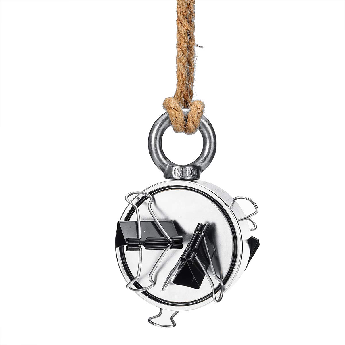 KingLan 160Kg D48Mm Doppio Lato Neodymium Magnete Pesca Metallo Mare Caccia Recupero Magnete