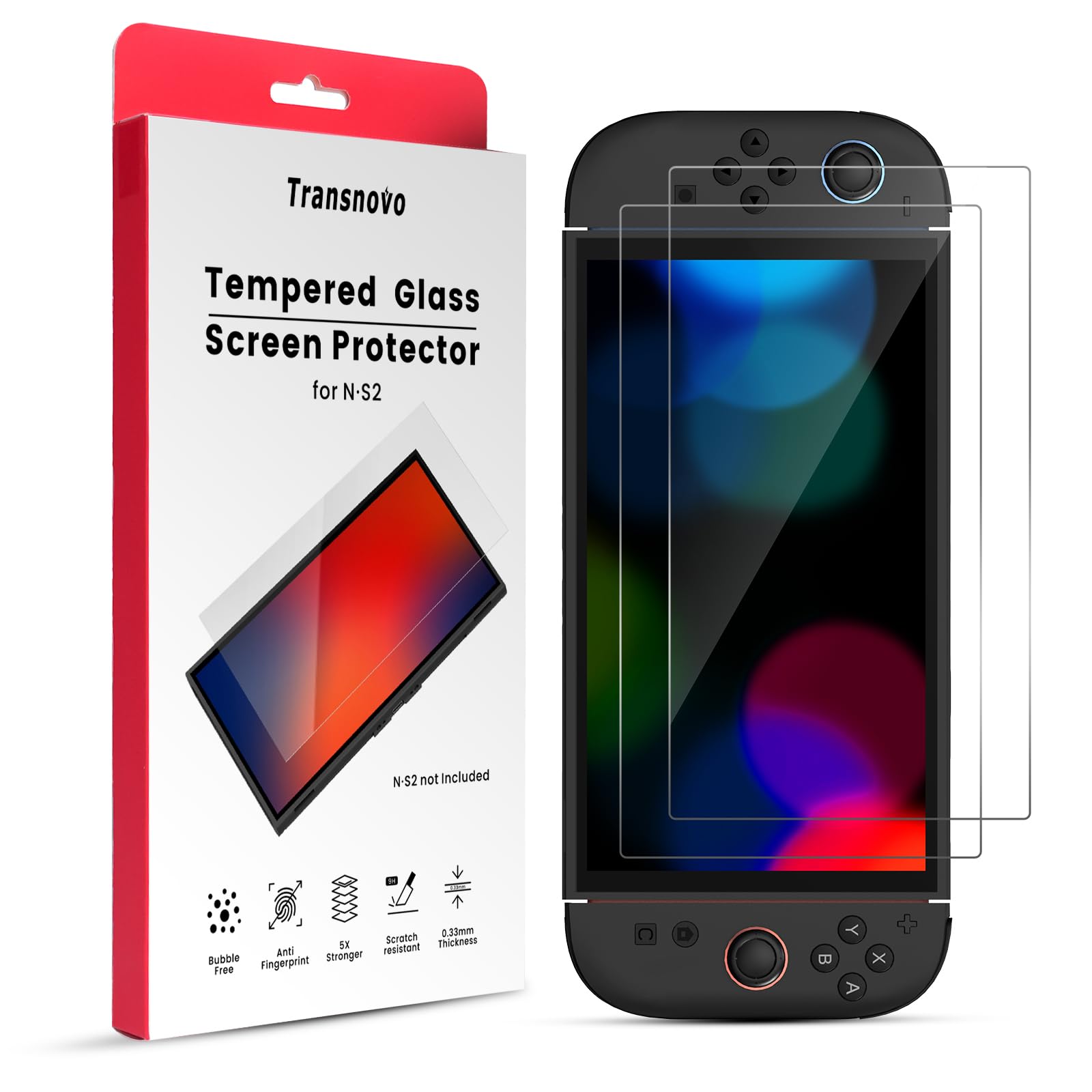 Amazon.co.jp: TRANSNOVO 【2枚セット】対応Switch 2 保護画面