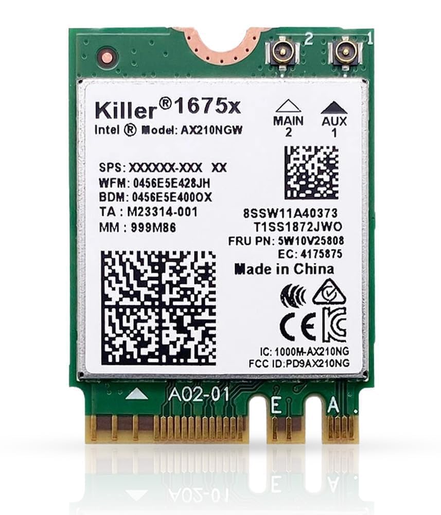 Amazon.com: Killer Series for Intel AX1675x Gaming WiFi 6E Adapter