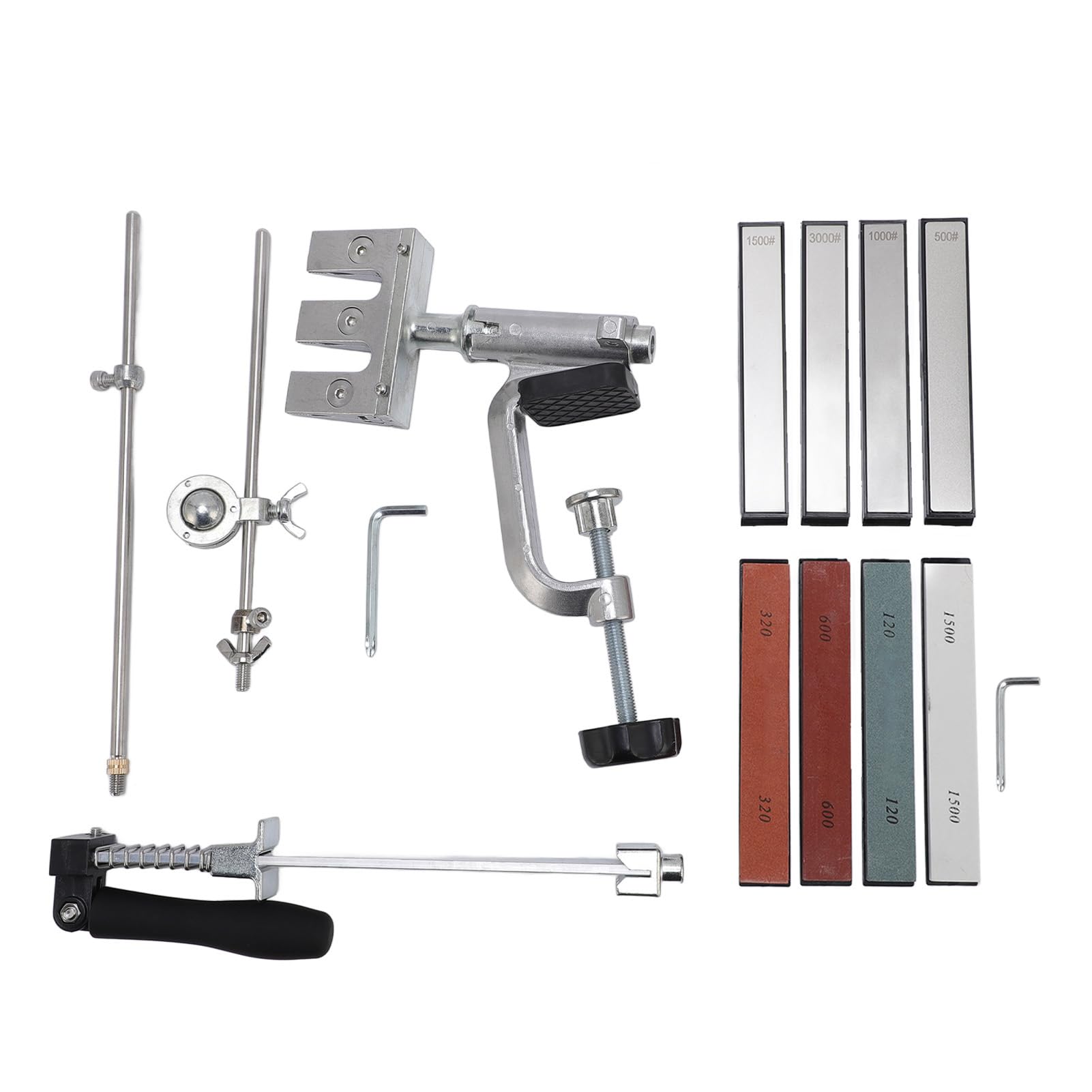 CHICIRIS di Affilatura Professionale Ad Angolo Fisso con 8 Pietre per Affilare per Un'efficiente Manutenzione della Lama Negli Utensili da Cucina in Metallo Resistente