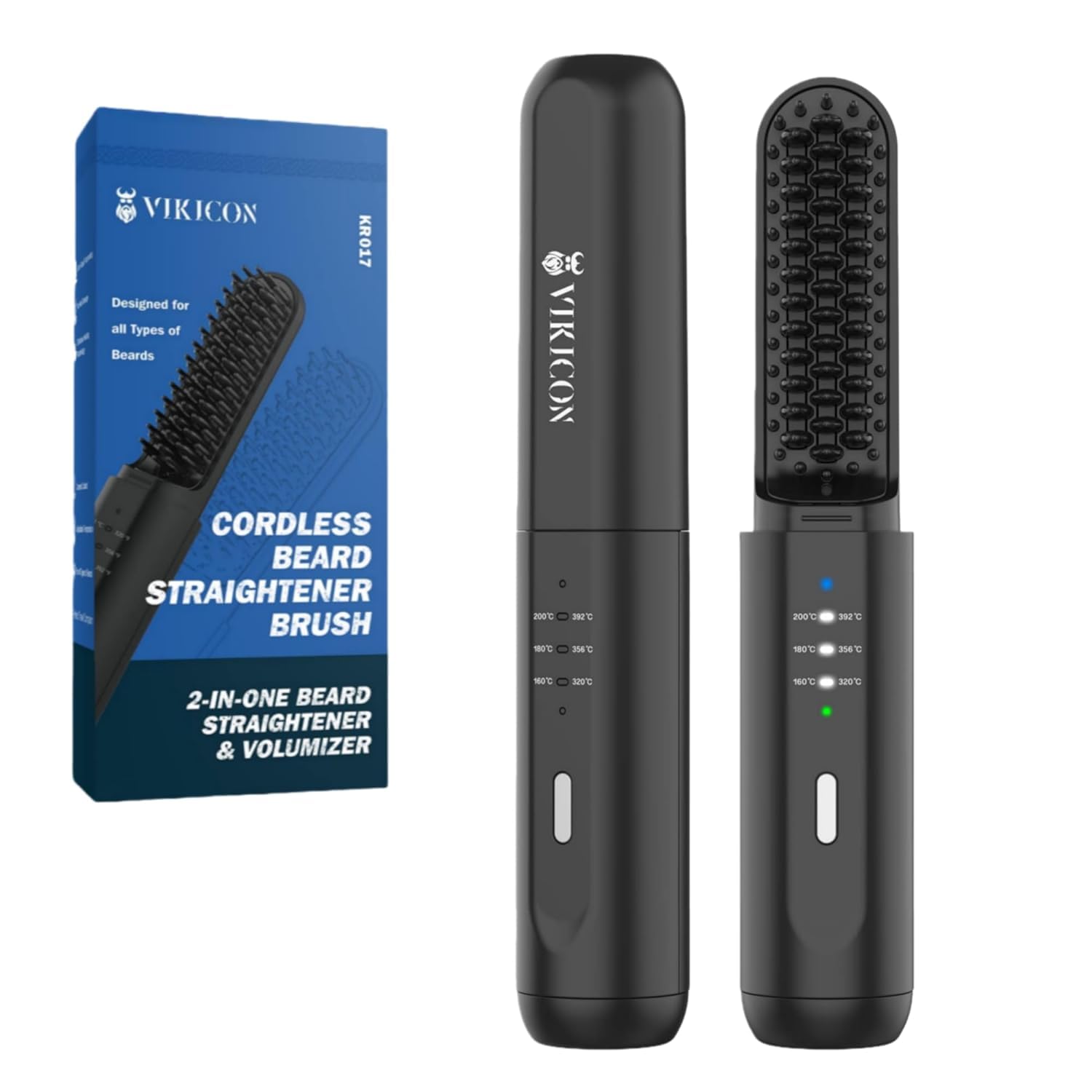 VIKICON Cordless Beard Straightener for Men