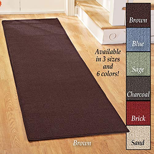 Collections Etc 8251-28X120-BRK Extra-Wide And Extra-Long Skid-Resistant Floor Runner Rug thumb #2