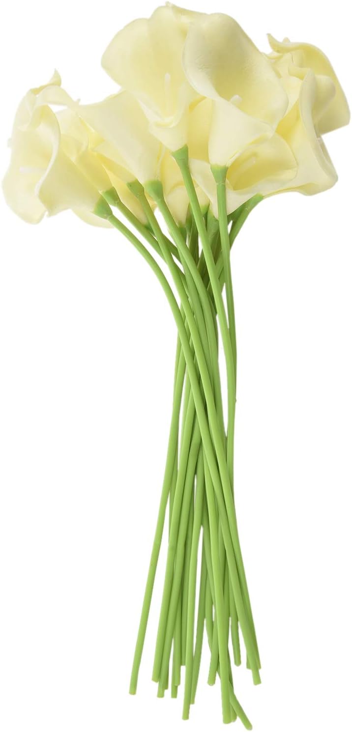 SODIAL(R) Artificial Calla Lily Flowers 18x Artificial Calla Lily