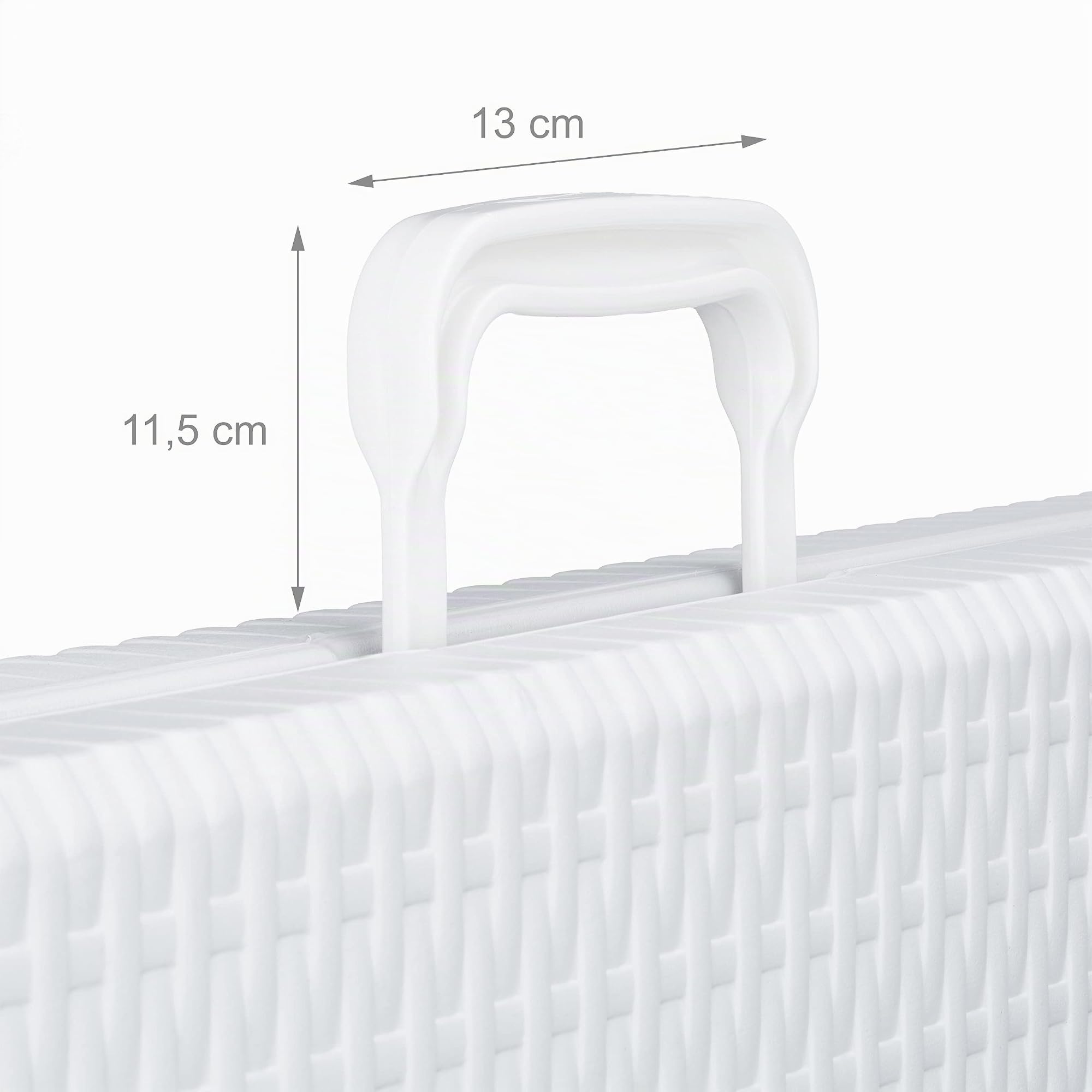 Relaxdays Tavolo da Giardino Pieghevole, Tavolino da Campeggio Picnic, con Maniglia, H x L x P 72x178x74 cm, Bianco