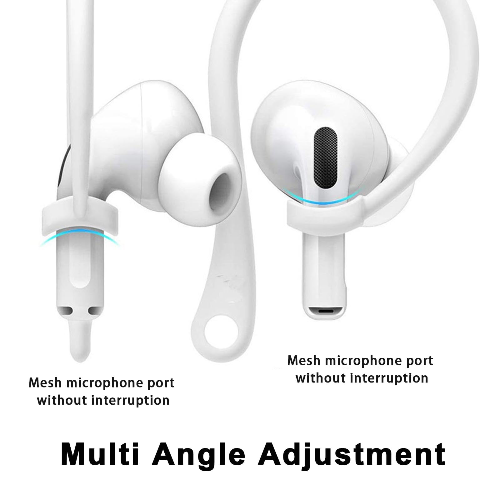 GWAWG 3 Coppie Earhooks Anti-Perso Porta Auricolari, Uso per Airpod e Sport In Esecuzione