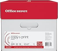 Vista 4 de Office Depot® Brand Copy & Print Paper, Ledger Paper, 20 Lb, 500 Sheets Per Ream, Case Of 5 Reams