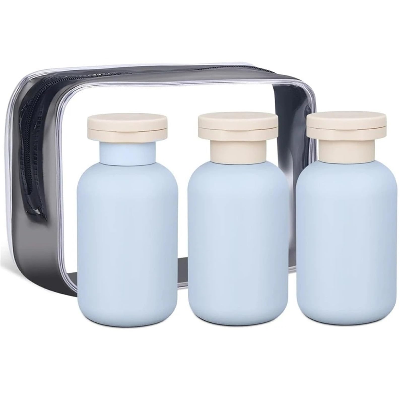 3Pcs Travel Bottles Set 100ml Soft Leakproof Refillable Essentials For Shampoo Lotion Portable Squeeze Tubes for Travel