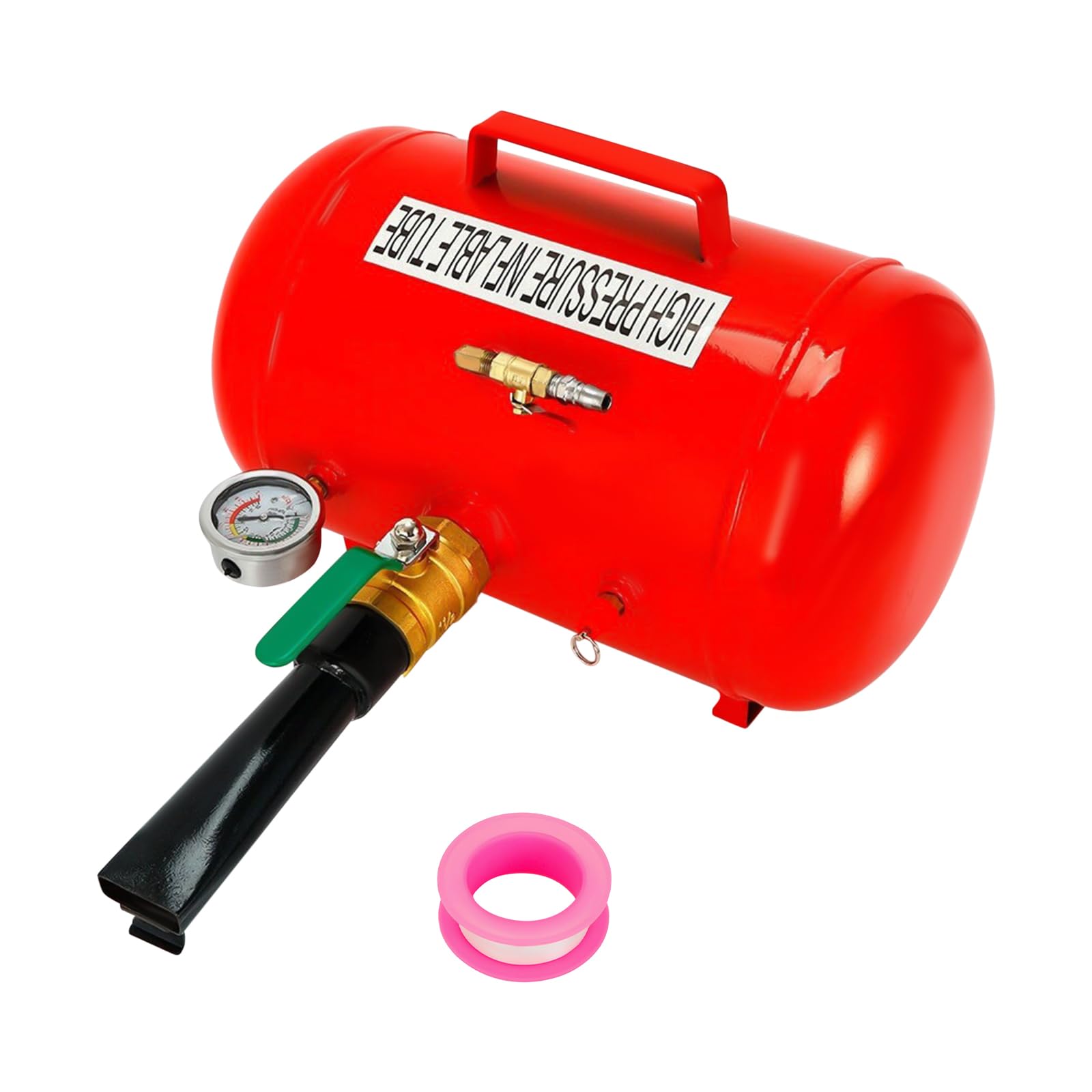 20L Tyre Inflator Ruedas Coche con Manómetro de Presión de Aire Preciso, Talonador de Neumaticos Air Blaster Booster Tool Tyre