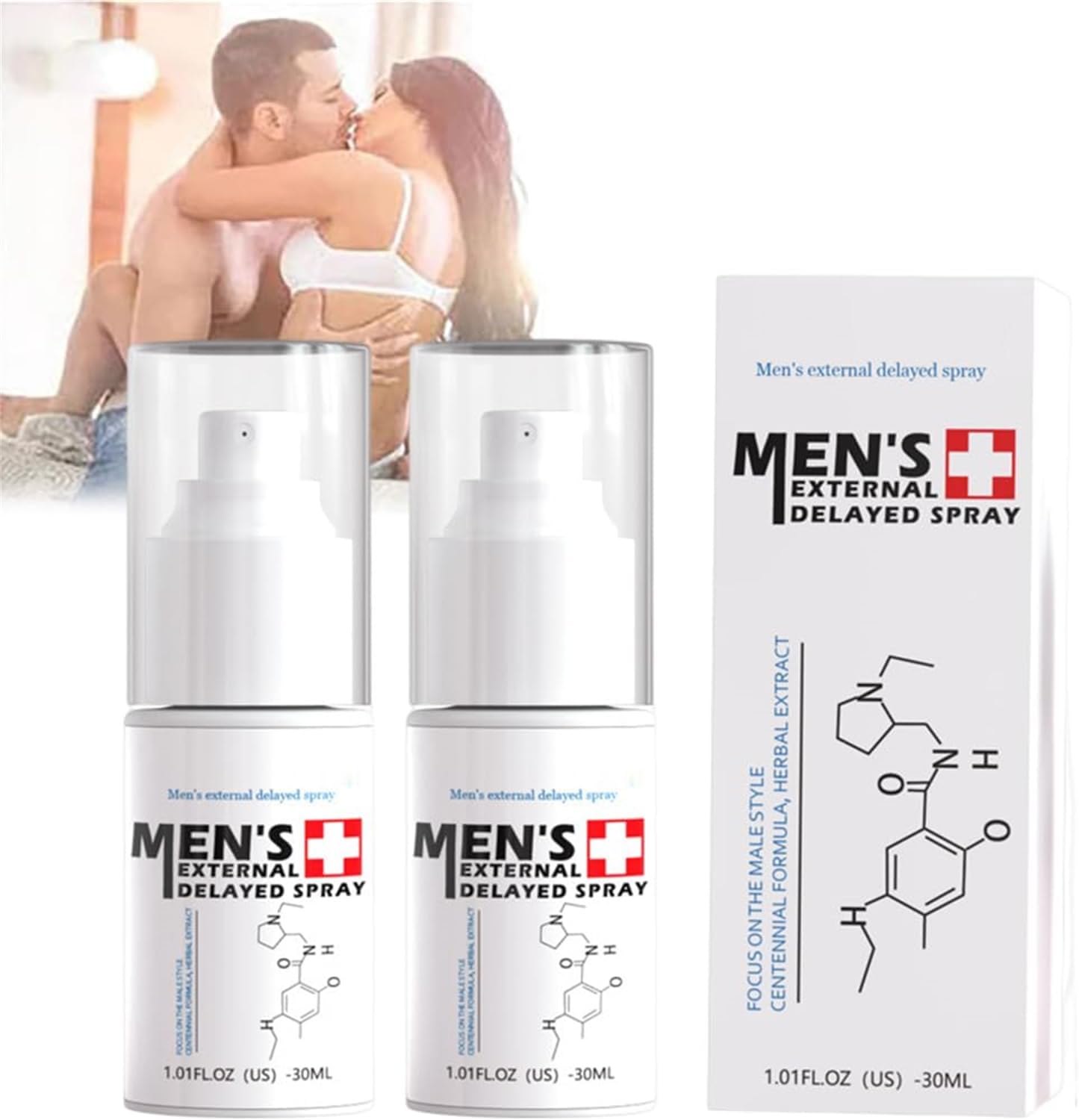 JJLBRO Men’s Long Lasting Delay Stronger Spray,Men's External Delayed Spray,Men's Enhancer Spray,Men's Delayed Spray,Improve the Quality of Love and Make Her Love You More (2 Pcs)
