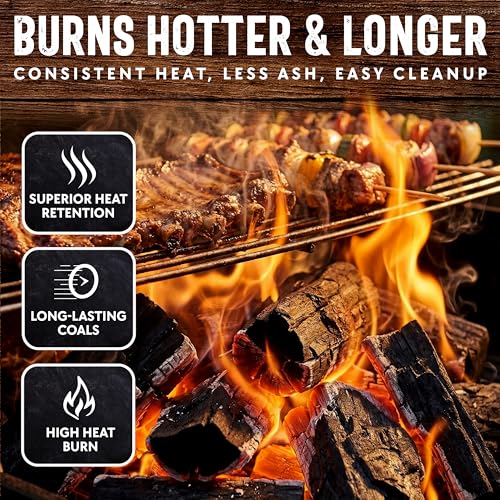 Image of 20 LB. All Natural Hardwood Lump Charcoal by Mr. Bar-B-Q - Premium Natural Charcoal for Grilling, BBQ, Smoking, Kamado & Kettle Grills - Burns Hotter & Longer - Smoky Flavor, Low Ash & Easy to Light