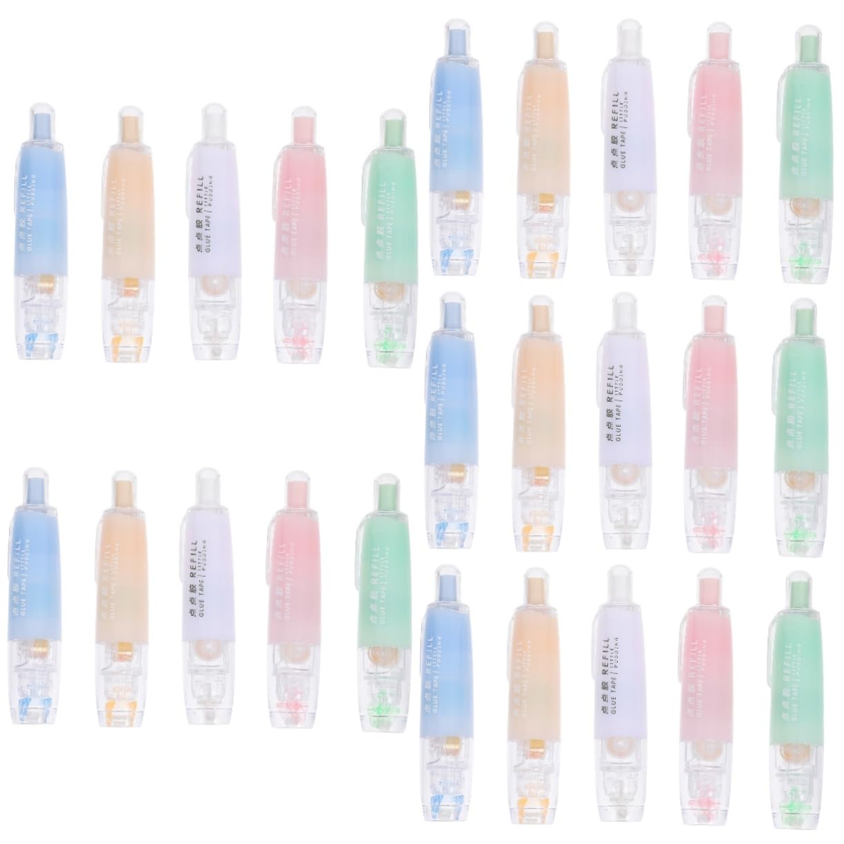 NUOBESTY 5 Set Nastro Tascabile Adorabili Penne A Colla Forniture Per La Classe Penna Per Colla Artigianale Penne A Artistica A Per La Lavorazione Eva 5 Pezzi * 5