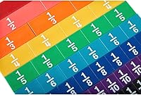 Vista 4 de hand2mind Azulejos de fracción de arco iris de plástico, materiales matemáticos Montessori, manipuladores de fracciones, fracción de unidad, barras