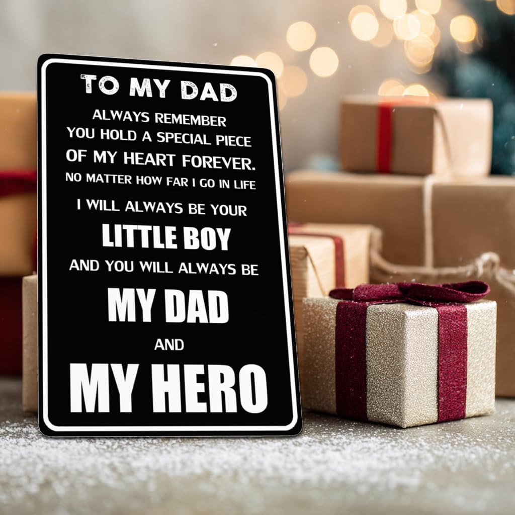 Dad Presents From Daughter Dads Birthday Present Ideas Wall Metal Signs For Dad I Love You Daddy Valentines Fathers Day 12x8 Inches image 5
