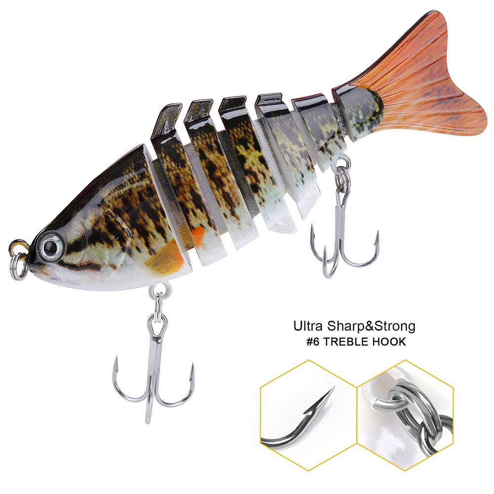 Amazon.co.jp: 本物そっくりの釣りルアー バス、トラウト、ウォール