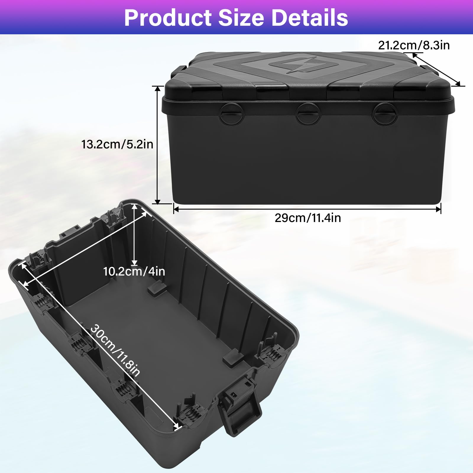 Boîte de câble étanche, Protection Prise Electrique Exterieure Etanche IP54, avec 7 trous, boîte électrique résistante aux intempéries, pour protéger les prises extérieures et interrupteurs