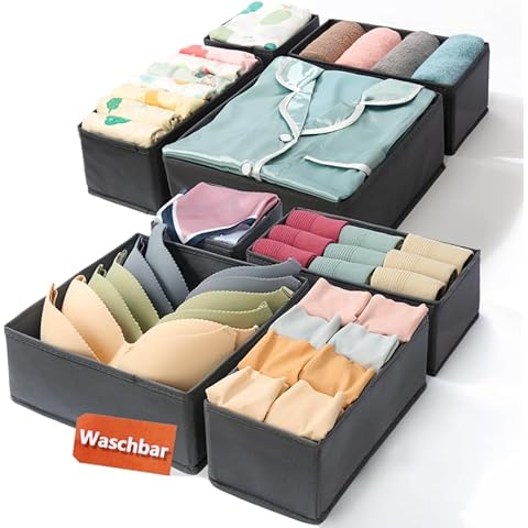 ORLISA 8 Pack Fabric Drawer Organisers Cover