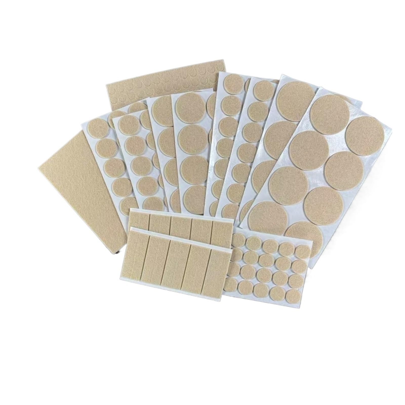 Furniture Pads 236PCS Felt Furniture Pads Black for Hardwood Floors with Many Big Sizes(236PCS Beige)