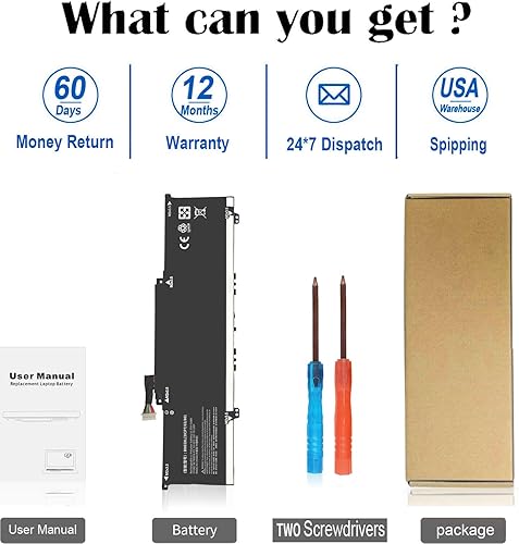 Miniatura 5 de ZAYAUPVL 51Wh BN03XL L77034-005 Batería para HP Envy X360 Reemplazo de batería 49.2 ft-ee0xxx 49.2 ft-ed1xxx 49.2 ft-ee0023dx 49.2 ft-ed1023dx, Envy