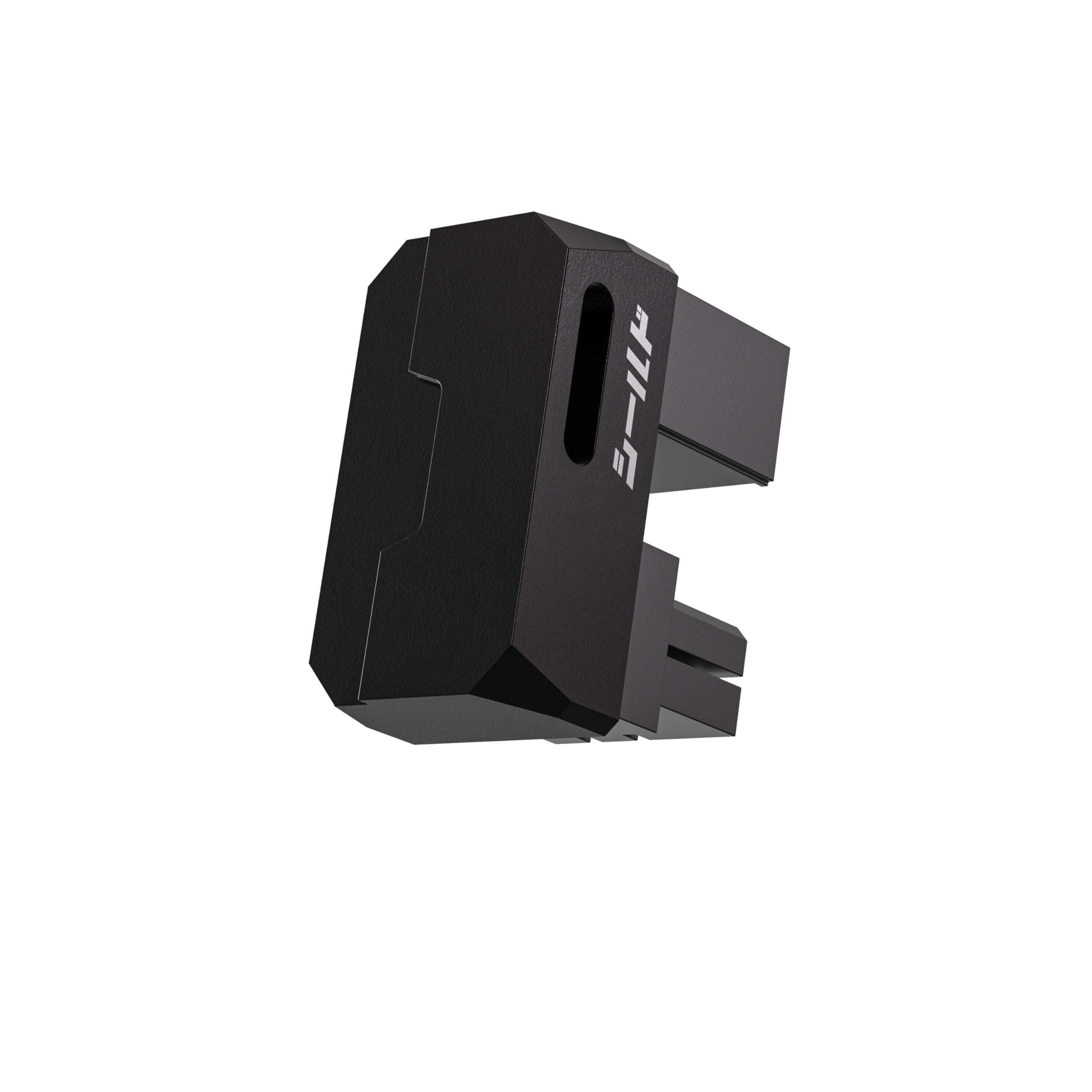 EZDIY-FAB Shield Series 8-Pin PCIe GPU Power Adapter,180-Degree U-Turn Angled Connector, Aluminum Design for Graphics Cards – Standard Type, Black-1 Pack