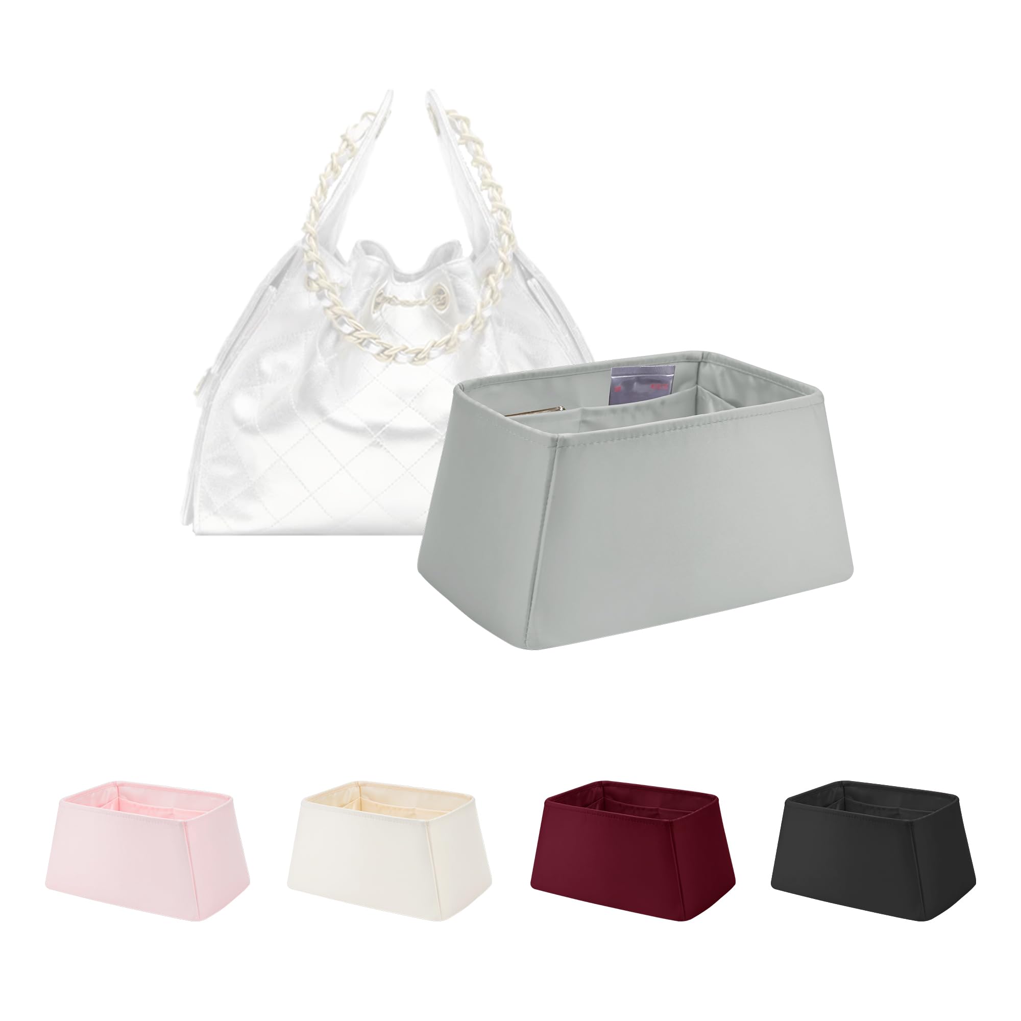 欠品なし 未開封 限定 箱入りシャネル デュオ イン バッグ セット Amazon.co.jp: KINGS IN BAG シャネル25用 バッグインバッグ 軽量 自立
