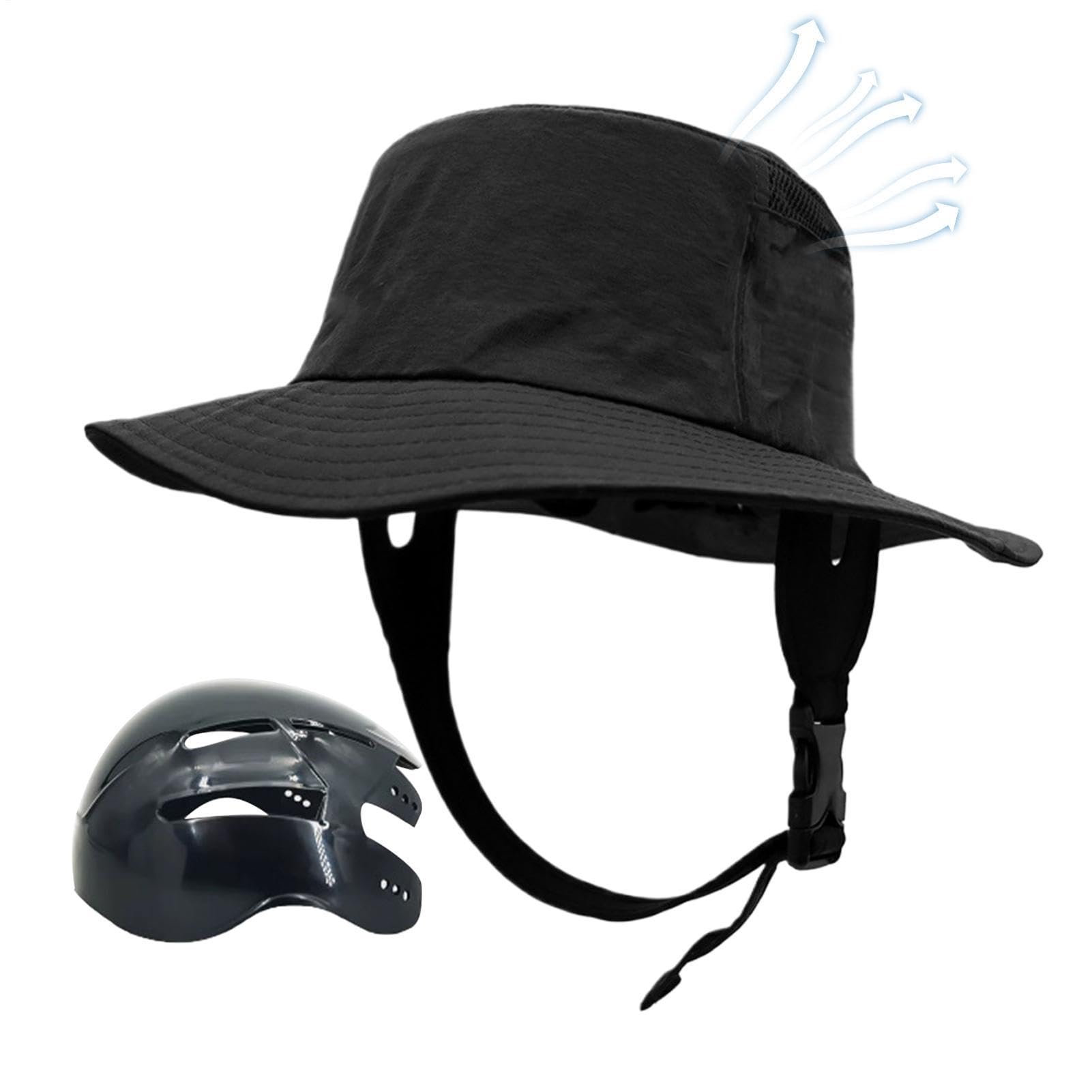 Casco protector ajustable y cortaviento con ala de sombrero solar 8