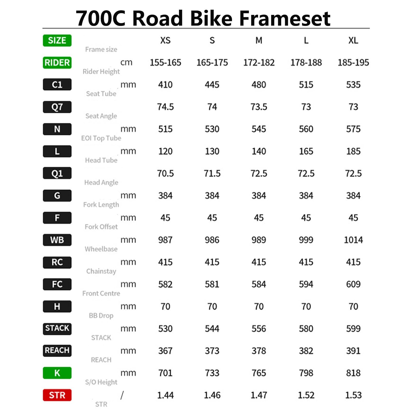 Zestaw ram roweru szosowego 700C 41 cm 45 cm 48 cm 51 cm 54 cm Rama hamulca tarczowego ze stopu aluminium Oś przelotowa z widelcem z włókna węglowego BSA BB68mm