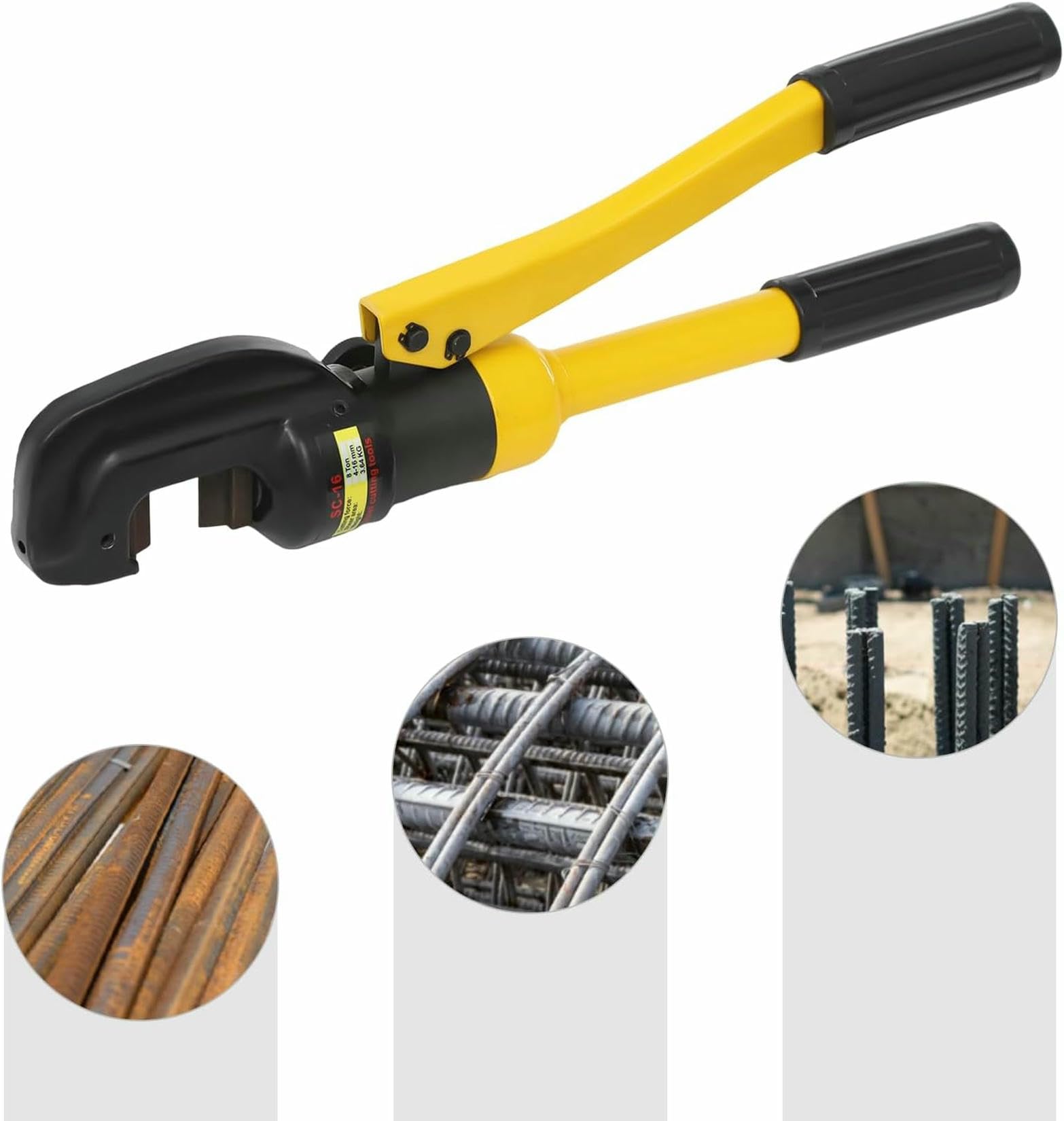 8T RECARE HIDRÁULICA PLAJA, Cortadores De Pernos De Servicio Pesado Portátiles Con Caja, Cortador De Barras Hidráulico De Mano, Herramienta De Corte Para La Construcción, Electricidad, Electricidad