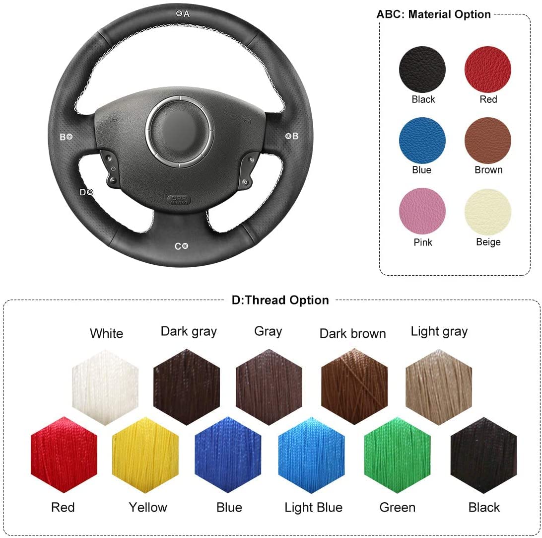 MEWANT Couvre Volant pour Megane 2 2002-2009 / Scenic 2 (Grand Scenic) 2003-2009 / Kangoo 2 2008-2013 Housse de Volant