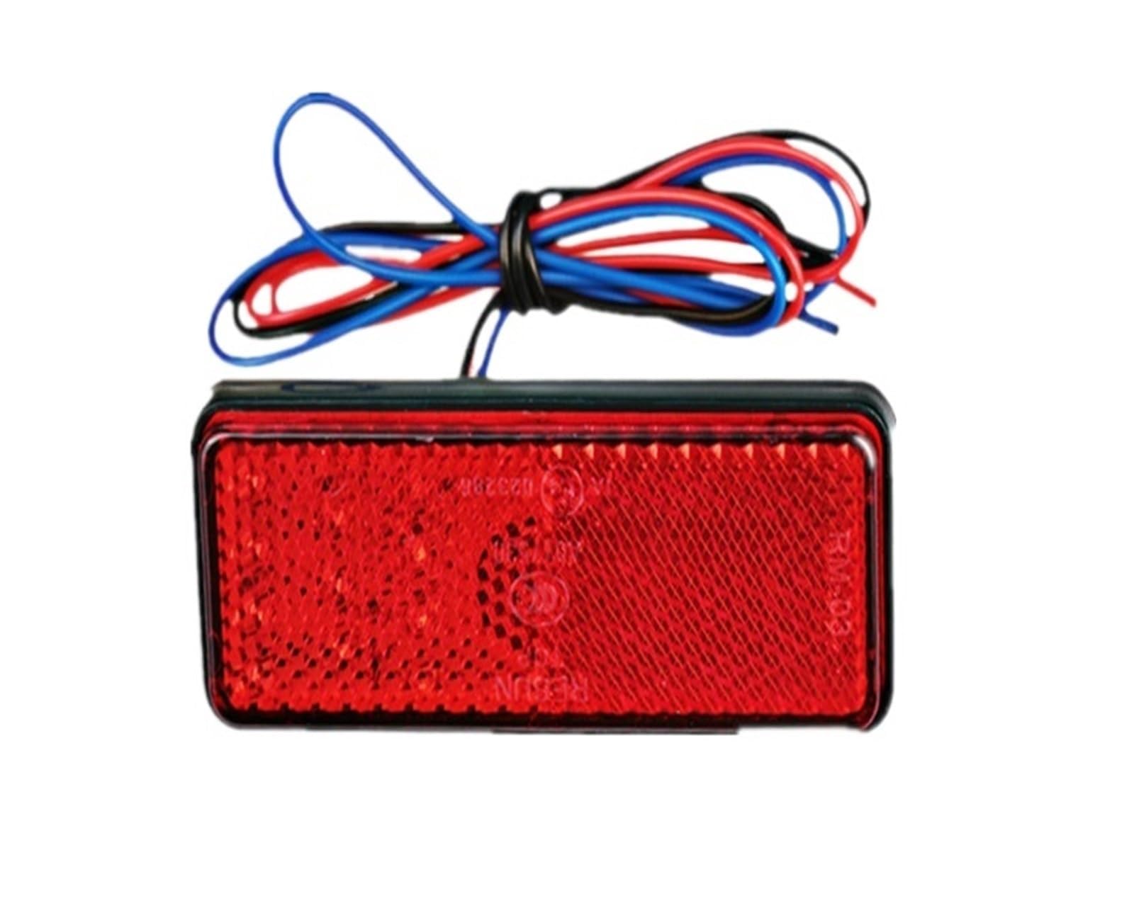 Fanale posteriore per moto Fanale posteriore a LED universale da 12 V con catarifrangente bianco, rosso e giallo, luce freno integrata per moto, fanale posteriore a LED per moto.