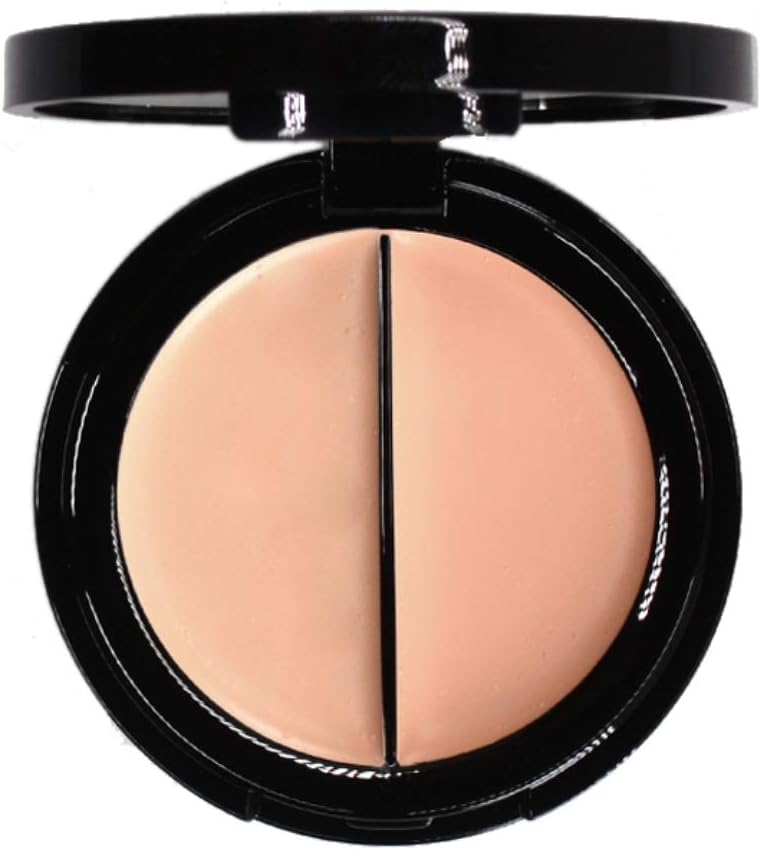 EVE PEARL Dual Salmon Concealer Full Coverage Under Eye Concealer Smooth Skin Treatment Brighten Makeup Hydrate Skincare (Light)