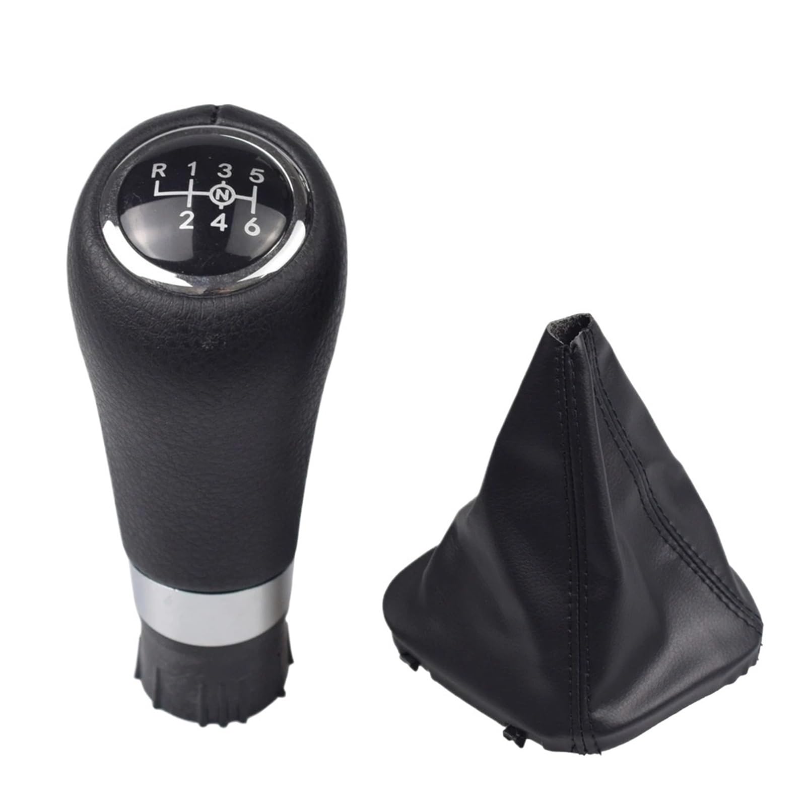 Pybycegnzk Black-6-Up-8 Car Interior Accessories For Benz C/E/Glk W202 W203 W204 C63 C300 C250 W207 A207 W212 E260 6 Speed Car Shift Gear Stick Knob(Black-6-Up-8)