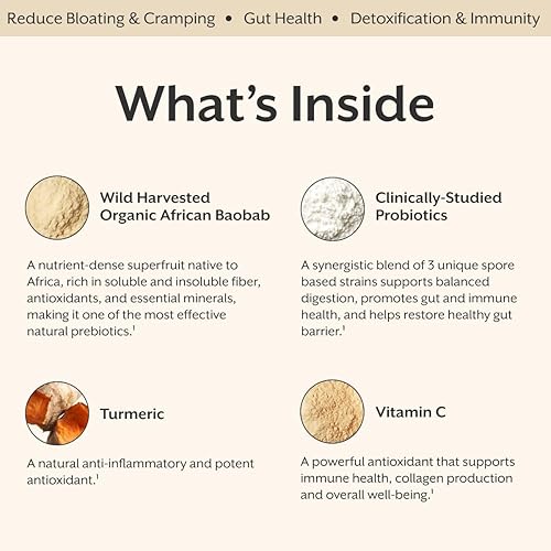 Miniatura 3 de ProMix Nutrition Debloat Prebióticos y probióticos, alivio de la hinchazón para mujeres, desintoxicación de limpieza intestinal para hombres y apoyo