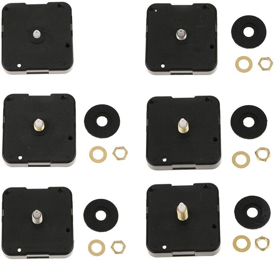 Clocks Quartz Clock Movement Snap in Type Clock Kit Easy to Install Universal - (Size:8.9mm No Thread Shaft)