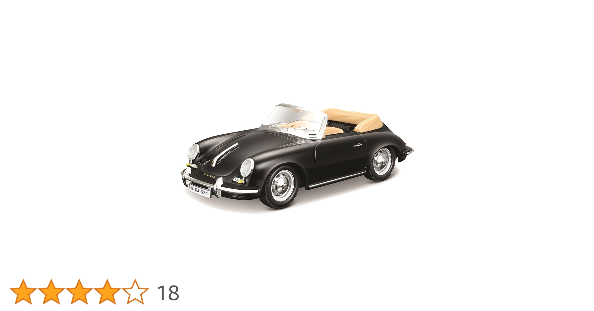 Amazon | Bburago（ブラーゴ） 1/24 ポルシェ 356B カブリオレ 1961